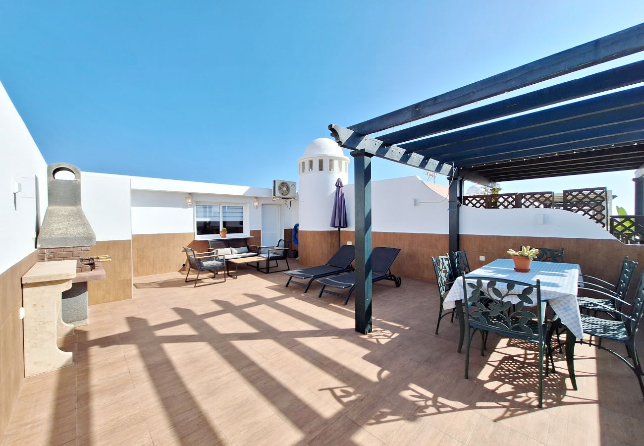 Ferienwohnung in Vera playa - FH - Penthouse mit Terrasse in der Nähe des Strandes El Playazo