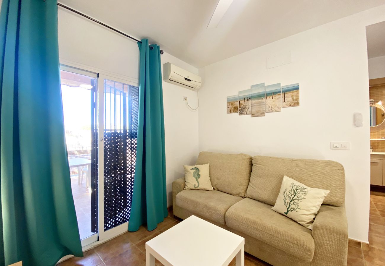 Appartement in Vera Playa - Playas del Sur begane grond - Terras, WiFi & zwembad