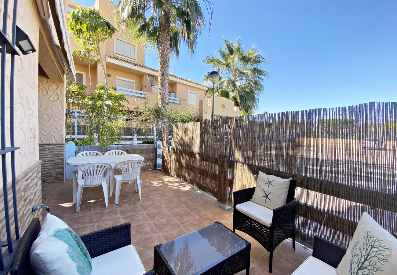 Appartement in Vera Playa - Playas del Sur begane grond - Terras, WiFi & zwembad