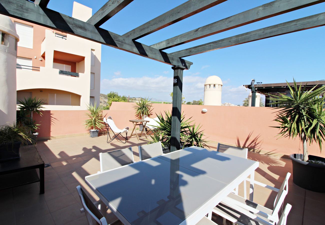 Apartamento en Vera playa - Paraíso de Vera Ático - 350m playa, WiFi & solarium