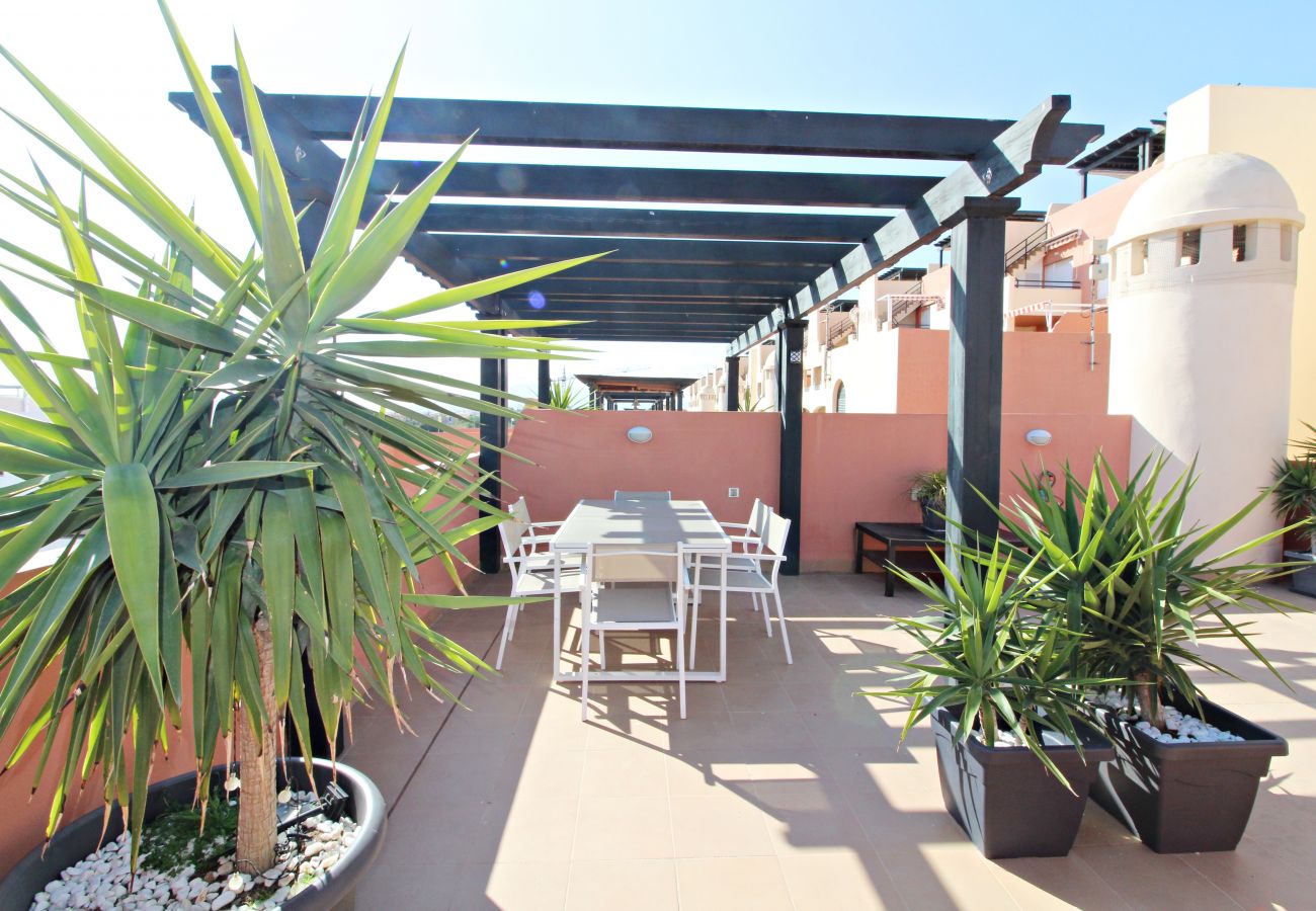 Apartamento en Vera playa - Paraíso de Vera Ático - 350m playa, WiFi & solarium