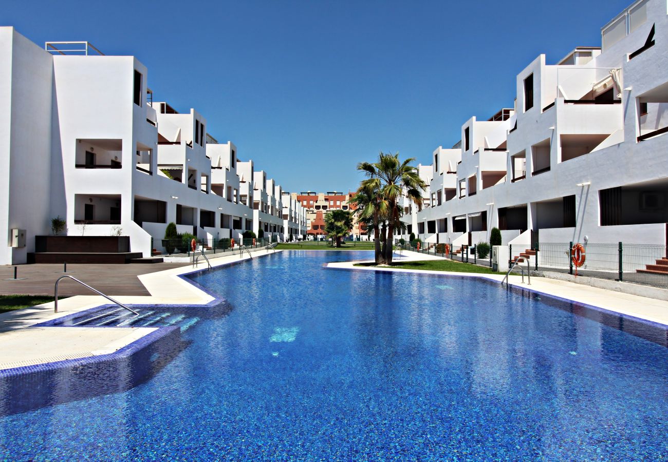 Apartamento en Vera playa - Alborada 2º317 - 150m playa, WiFi, solarium