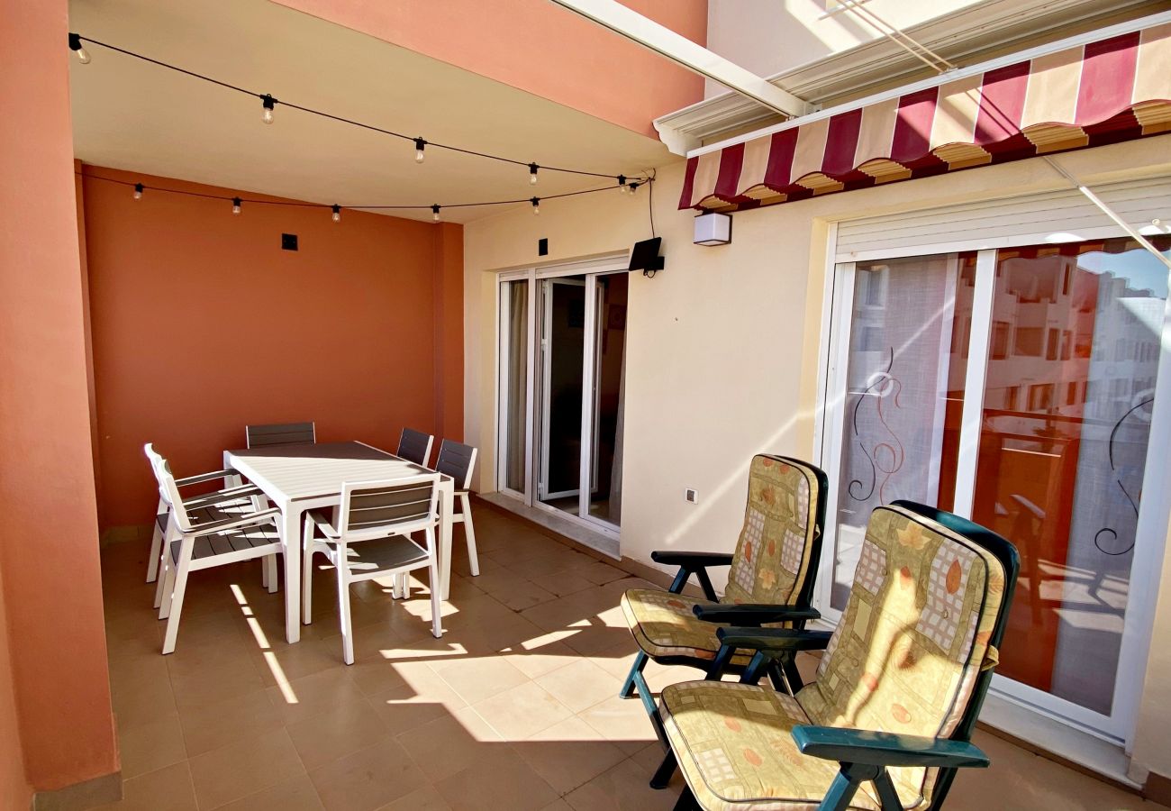 Apartamento en Vera playa - Paraíso de Vera 1º - 350m playa, WiFi & terraza