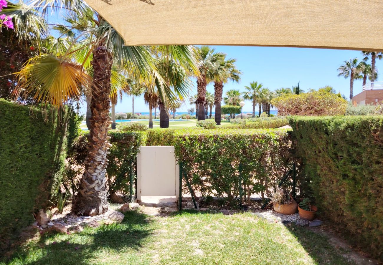 Casa adosada en Vera playa - Playa de Baria I Adosado -  1ª línea playa, WiFi & jardín 