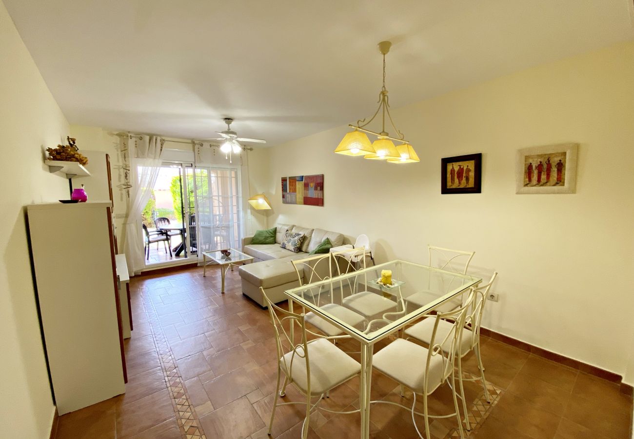 Apartamento en Vera playa - Verazul Bajo - WiFi, jardín privado & piscina comunitaria