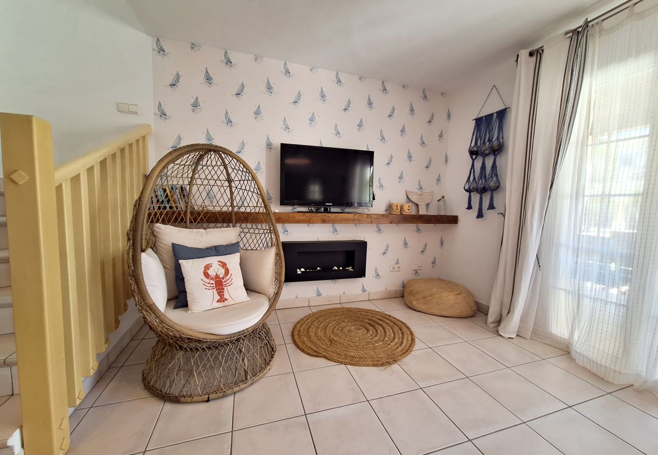 Maison mitoyenne à Vera playa - Las Casitas IV - 150m de la plage, solarium & WiFi